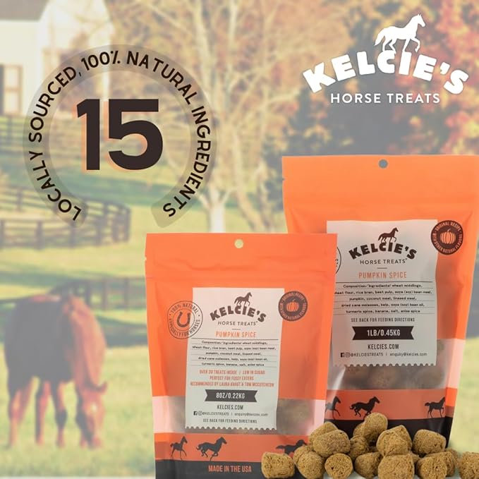 Horse Treats for Training and Bonding - Made with All-Natural Flavors, Horse Treats Low Sugar Delights of Pure Flavor and Health, Suitable for Horses with Cushing's, 8oz Bag