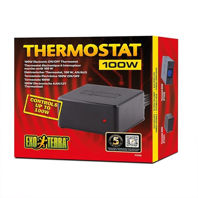Hagen Exo-Terra Electronic ON/Off Thermostat, 100 Watt