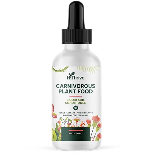 4oz Carnivorous Plant Food & Venus Fly Trap Food - Feeds up to 500 Times, Tropical Plant Fertilizer for Carnivorous Plants, Premium Liquid Carnivorous Plant Fertilizer & Feeding Supplement for Growth