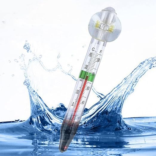 LABO Floating Aquarium Thermometer – Glass - Mercury Free – Safe for Freshwater and Saltwater Fish