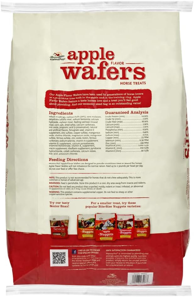 Manna Pro Apple Wafers, 20 lb