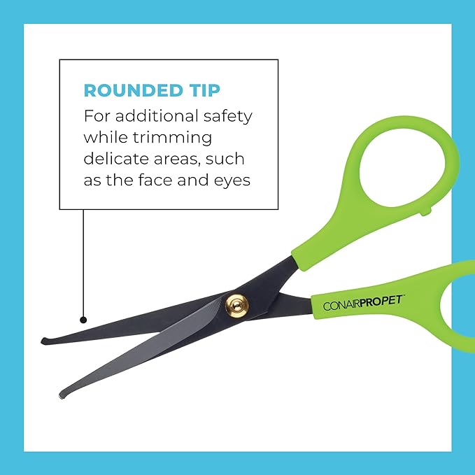 CONAIRPROPET 5" Dog Scissors for Grooming with Rounded Tip For Added Protection, Ideal for all Size Breeds