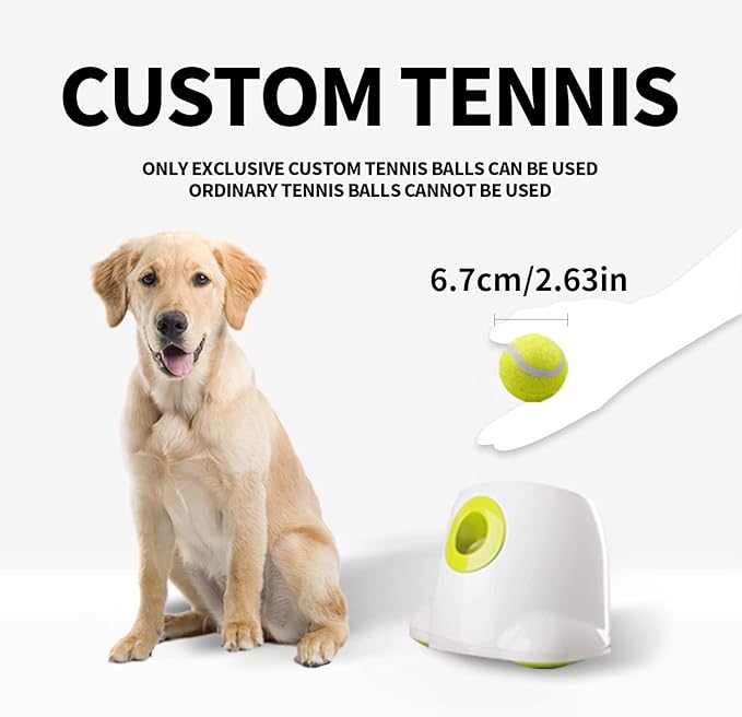 ALL FOR PAWS Dog Ball Launcher Automatic Maxi,Automatic Ball Launcher for Dogs,Ball Thrower for Dogs,Dog Toys Interactive,includes 3pcs Tennis Balls for Dogs