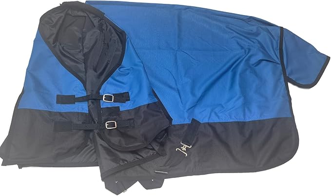 1200Denier Waterproof and Breathable Horse Sheet Tgw Rding Horse Blanket (68", Royal Blue)