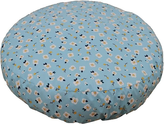 Waterproof Round Dog Bed Fitted Sheet Cover Replacement Washable Plastic Slipcover 36 x 36 inch for XL Faux Fur Donut Dog Beds