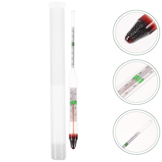 Toddmomy 1 Set High Precision Hydrometer Salt and Brine Hydrometer Glass Saltwater Hydrometer for Pool Aquarium Water