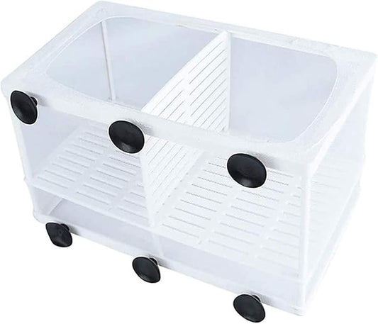 U R Fish Incubator Mesh U R Aquarium Breeding Hatchery Fish Tank Isolation U R Fish Breeder U R Young Fish Hatchery Incubator with Isolation Board (L)