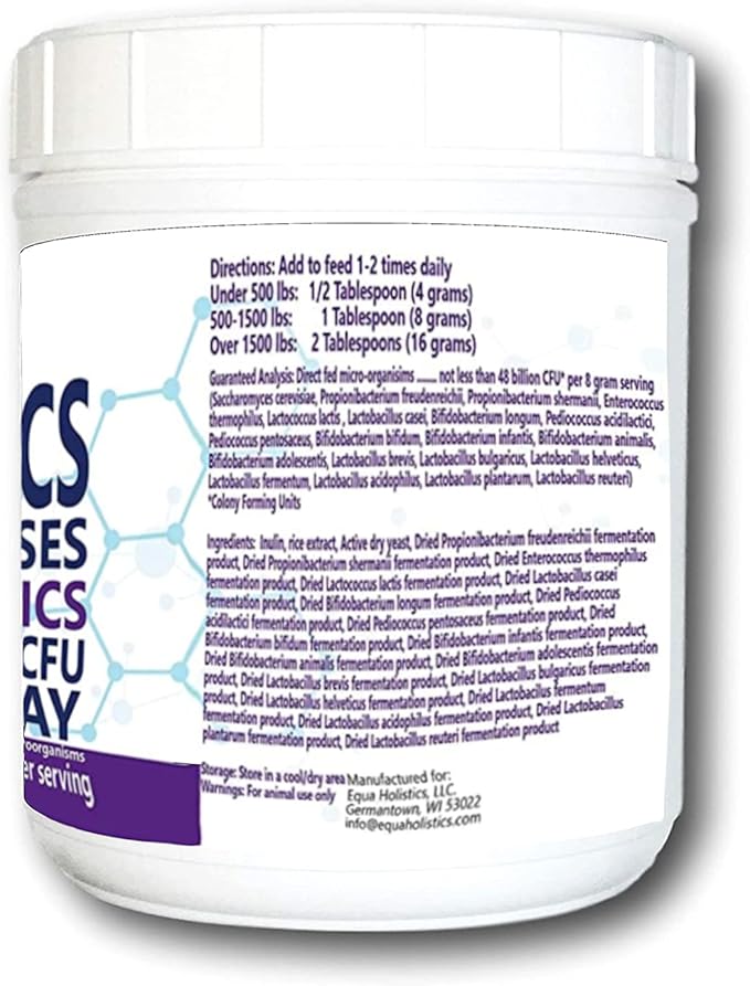 HealthyGut™ Probiotics for Horses Dietary Supplement, All-Natural Digestive System Performance Formula (90 Days)