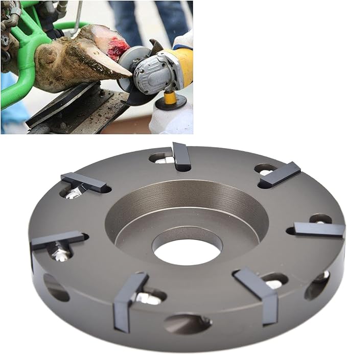 Electric Hoof Tool, Cow Hoof Trimming Disc Plate Electric Hoof Trimming Cutter Tool for Livestock Sheep Cattles Horses Supplies