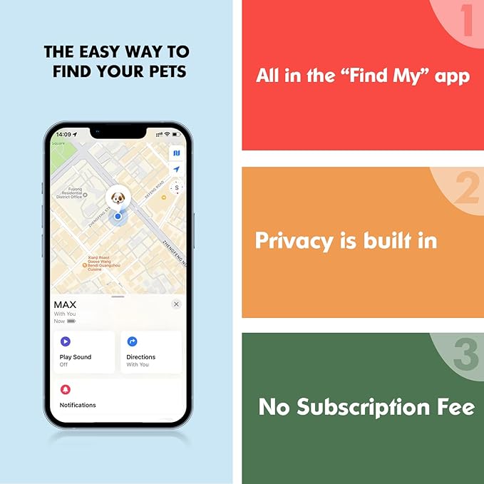 MODUS GPS Tracker for Dogs, 2 in 1 Pet Tracking Smart Collar (Only iOS), Real-time Location/No Monthly Fee/Unlimited Range GPS Tracker Dog Collar Tracking Devices for Small Medium Large Dogs