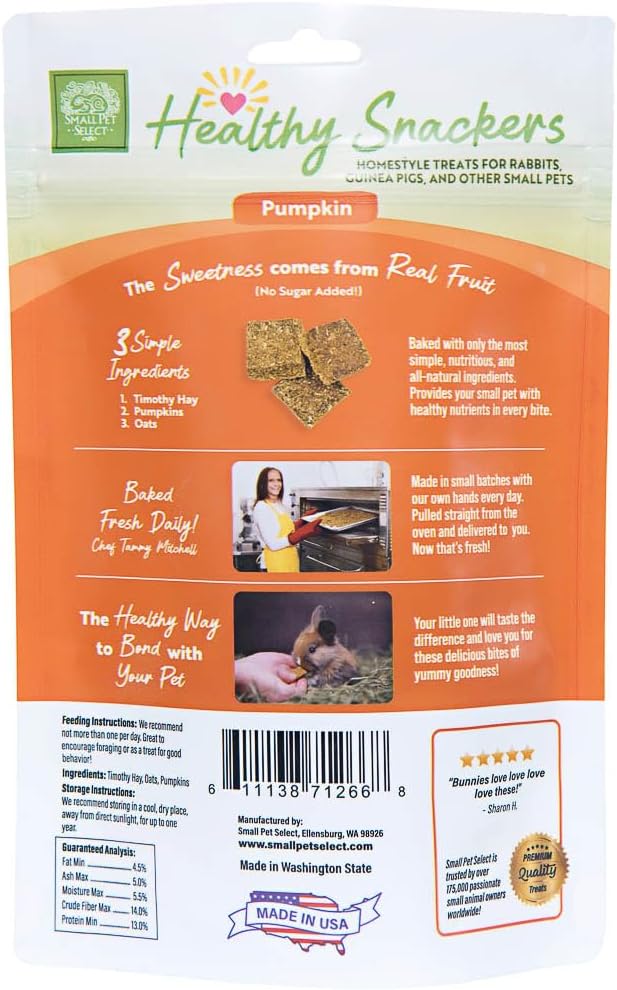 Small Pet Select - Healthy Snackers - Pumpkin (Pack of 2)