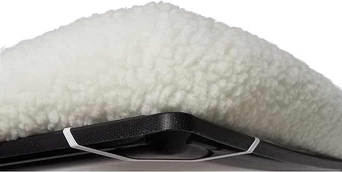 MidWest Homes for Pets Bolster Dog Bed w/ Comfortable Bolster | Ideal for Intermediate Dog Breeds & Fits a 36-Inch Dog Crate | Easy Maintenance Machine Wash & Dry, 36.0"x 23.0"x 2.6", White Fleece