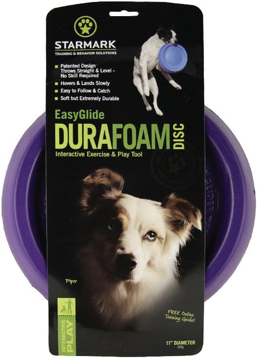 Starmark Easy Glide DuraFoam Flying Disc Dog Toy, Color Varies 11"