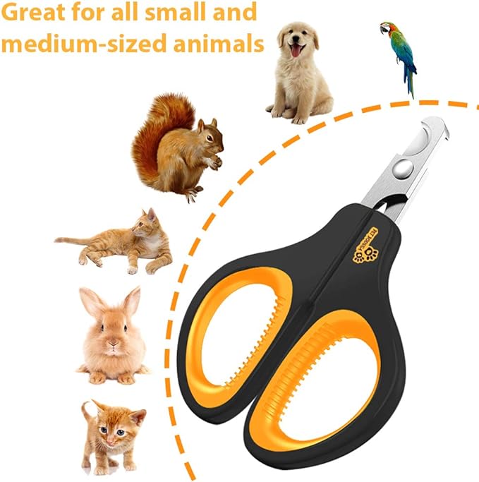 Cat Nail Clipper - Professional Cat Claw trimmer & Cat Claw Clipper - Cat Nail Trimmers Suits All Small Animals such as Dogs, Cats, Puppies, Kittens, Birds, Hedgehogs, ferrets, rabbits, hamsters ..