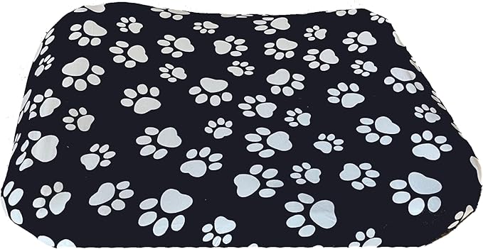 DUKE&LEFTY Furever Dog Bed Slipcover-Stretchy Soft Petbed Cover-Universal-Easy to Remove (Zipper Free)-Black-Medium