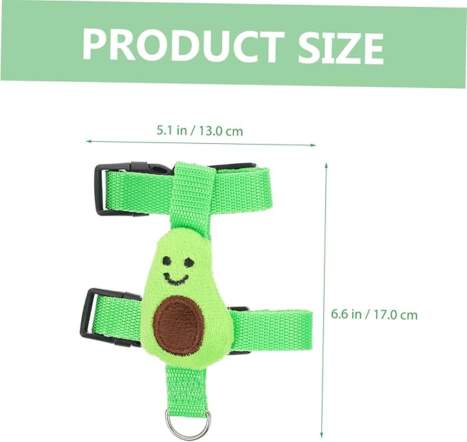 1 Set Rabbit Leash Hedgehog Avocado Leash Mini Pig Harness Ferret Walking Vest Bunny Harness and Leash for Rabbits Rabbit Harness kit Bunny Harness Large Polyester pet Hamster