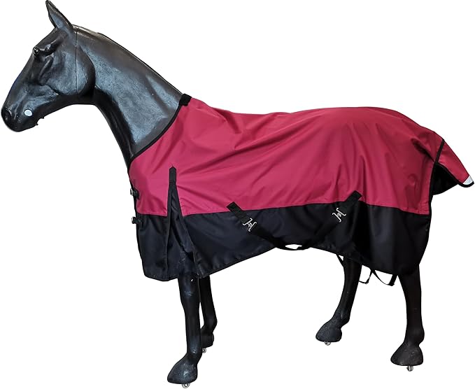 600Denier Waterproof and Breathable Horse Sheet Rip-Stop Turnout Rain Sheet Horse Blanket with Removable Leg Straps