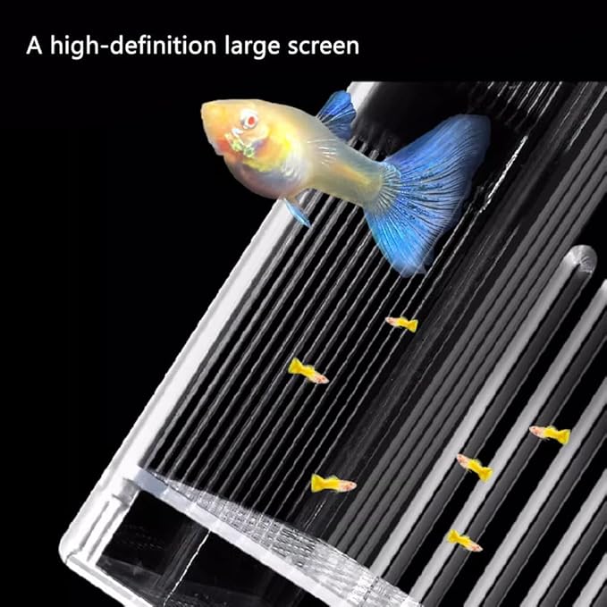 La La Pet® Floating Fish Breeding Box with Lid Parent Fish and Baby Fishes Aquarium Divider Hatching Box with Adjustable Floating Ring Transparent Incubator