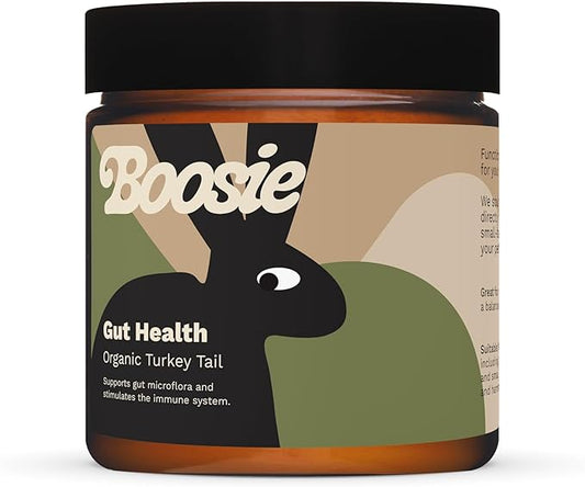 Boosie Organic Adaptogenic Powder for Dogs and Cats - Supports Gut Health and Promotes Diverse Microbiome - Turkey Tail Mushroom - 100% Natural Without Additives or Preservatives - Pet Nutrition