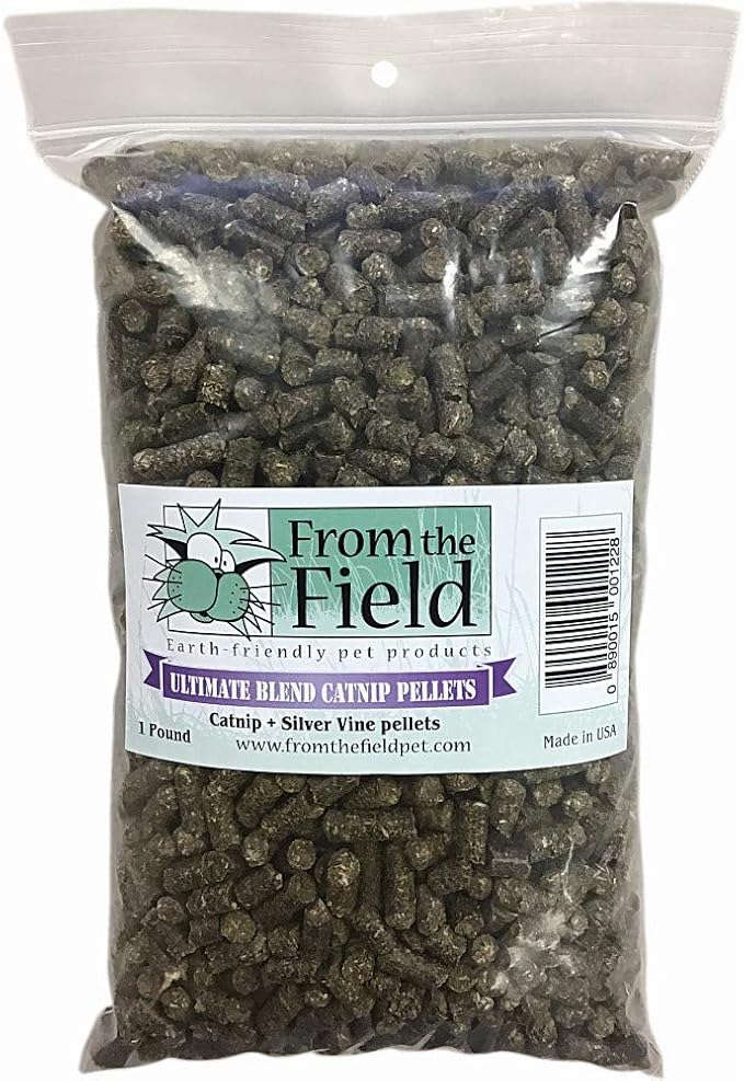 From The Field Ultimate Blend Silver Vine/Catnip Mix Tub,Green