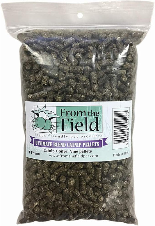 From The Field Ultimate Blend Silver Vine/Catnip Mix Tub,Green