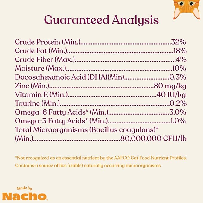 Made by Nacho Premium Dry Cat Food High Protein Kibble withFreeze Dried Pieces for Enhanced Nutrition and Flavor 4lb Bag (Sustainably-Caught Salmon, Whitefish & Pumpkin), Limited Ingredients