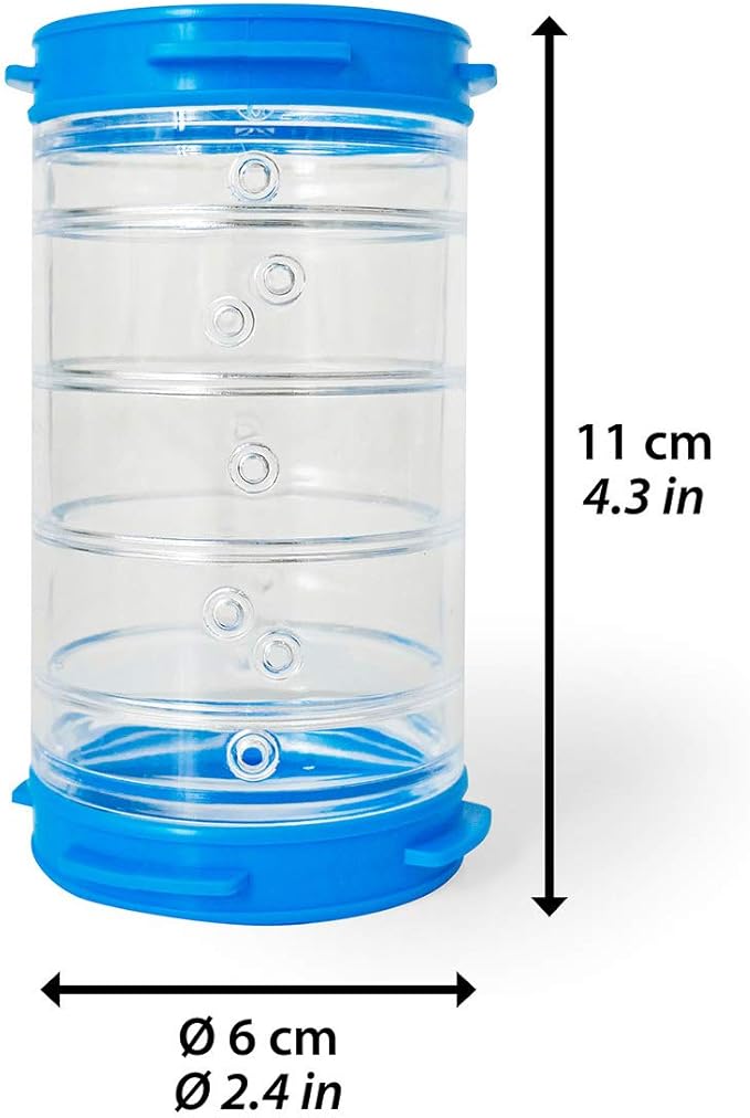 Ferplast Hamster Cage Play Tube | 4-Inch Straight Tunnel, 4.3L x 2.4 Diameter Inches, Clear (84812099US1)