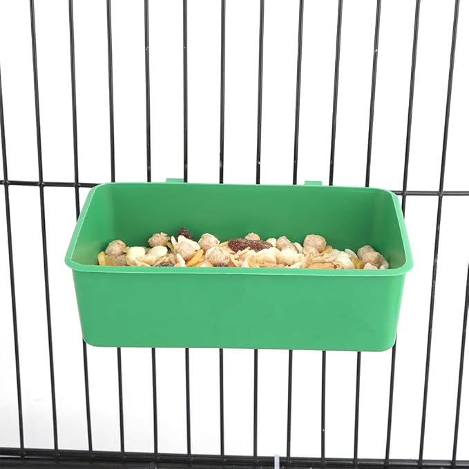 2 Pcs Pet Bird Parrot Food Bowls Small Animal Feeder Bowl Basic Dish Convenient Hanging Container for Small Bird Parrot