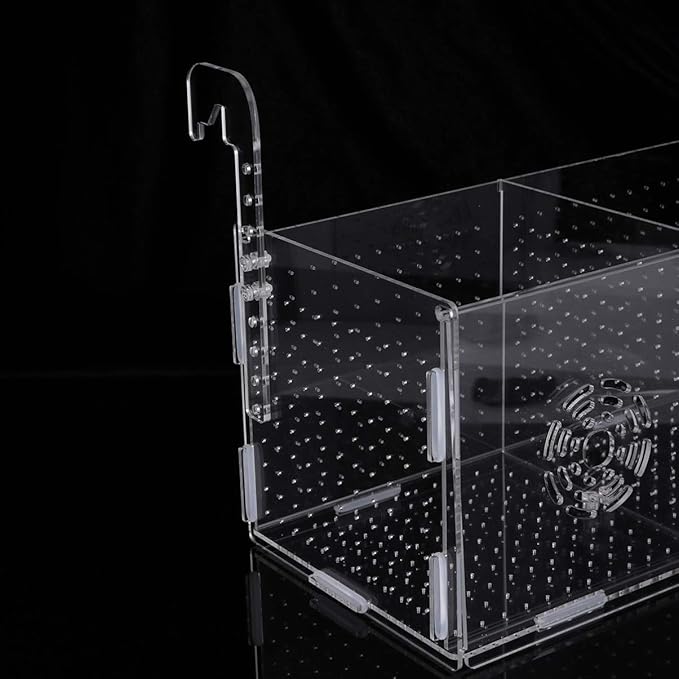 POPETPOP Fish Box/Fish Breeding Box Floating Durable Transparent Breeding Box Fish Hatchery Fish Tank for Aquatic Shop Aquarium