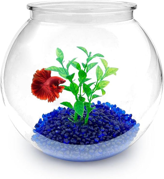 Mini Plastic Aquarium Starter Kits, Fish Tank (0.8Gallon/ 3L)