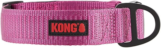 KONG Max HD Ultra Durable Neoprene Padded Dog Collar (Large, Pink)