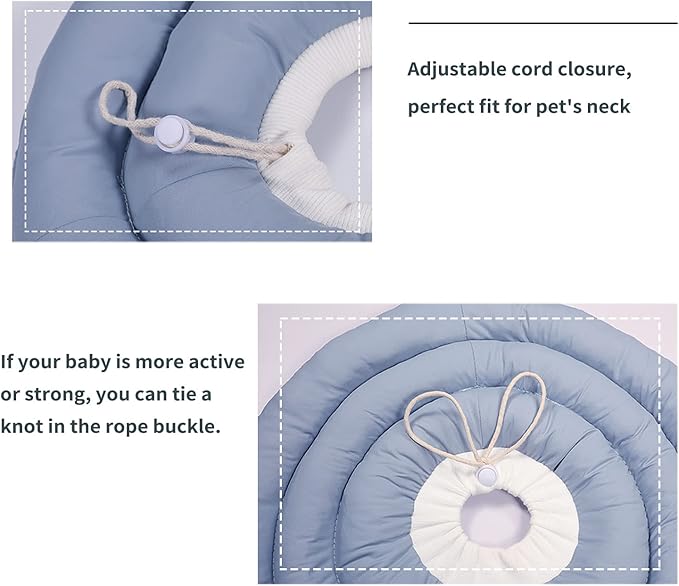 Gagabody Dog Cones for Medium Dogs,Comfortable Adjustable Soft Dog Cone Alternative After Surgery,Elizabethan Donut Collar for Medium Dogs Recovery,Different Sizes for Cats,Large Dogs and Small Dogs
