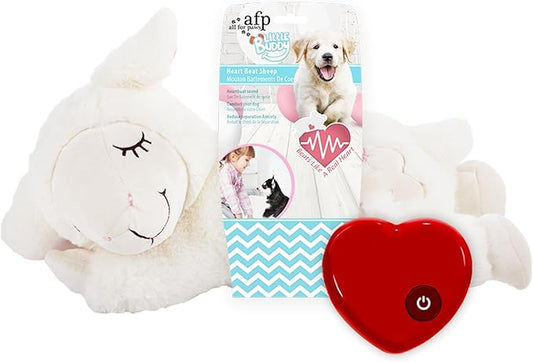 ALL FOR PAWS Heartbeat Dog Toy for Puppy,Dog Behavioral Sleep Aid Puppy Toys,Puppy Heartbeat Stuffed Animal,Dog Anxiety Relief