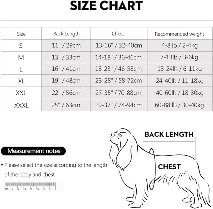 Dog Recovery Suit Abdominal Wound Puppy Surgical Clothes Post-Operative Vest Pet After Surgery Wear Substitute E-Collar & Cone (L, Blue Stripe)