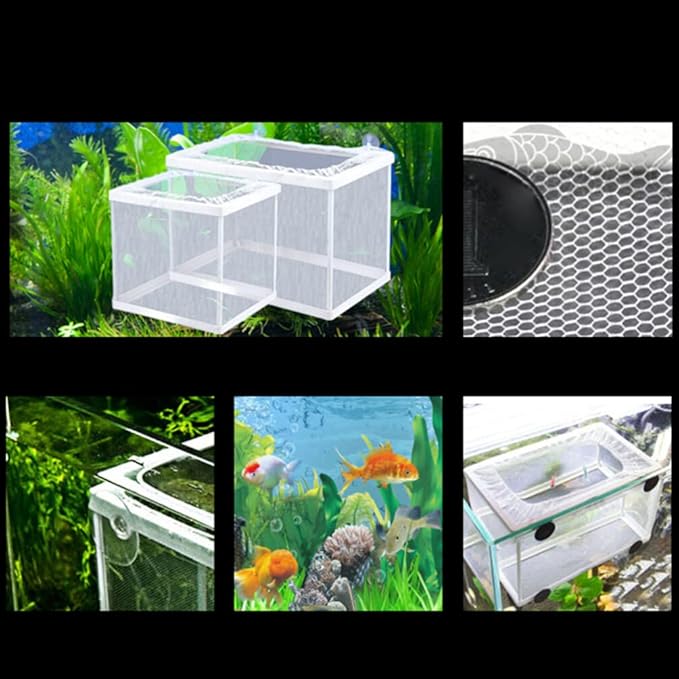 Baby Fish Separator Net for Fish Tank Fish Net Hatchamals Fish Tank Separator Fish Tank Divider Incubators Fish Breeding Fishbowl Fish Net Aquatainer Aquarium Alien