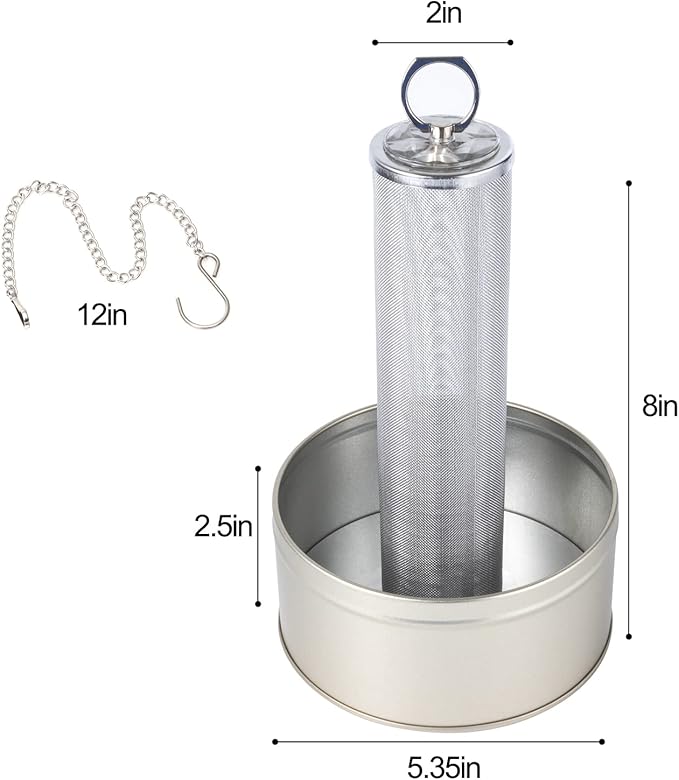 Chameleon Feeding Bowl, Climble Chameleon CageAccseeories Feeder, Fit for Lizard, Gecko, Beared Dragon,Frog, Terrarium and Greenhouse（Silver）