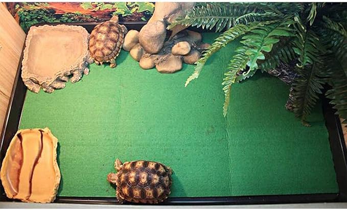 Tfwadmx Reptile Carpet Mat Pet Terrarium Liner Cage Mat Substrate Liner Bedding Reptile Supplies for Terrarium Lizards Snakes Bearded Dragon Gecko Chamelon Turtles Iguana (70.87"X23.6")