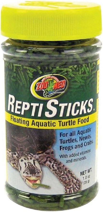 Zoo Med ReptiSticks Floating Aquatic Turtle Food, 1 Ounce, Black, Sample