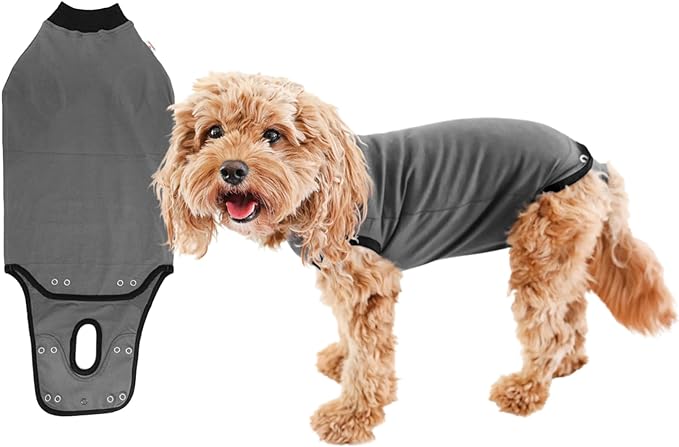 BellyGuard Recovery Suit for Dogs, After Surgery Dog Recovery Suit Female and Male, Soft Cotton Dog Surgery Suit Female Spay, Dog Surgical Recovery Suit Male Neuter, Comfy Surgical Onesie for Dogs.