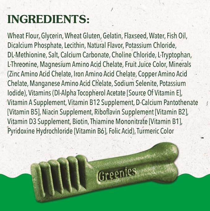 Greenies Puppy Regular Size Natural Dental Dog Treats, 6 oz. Pack (6 Treats)