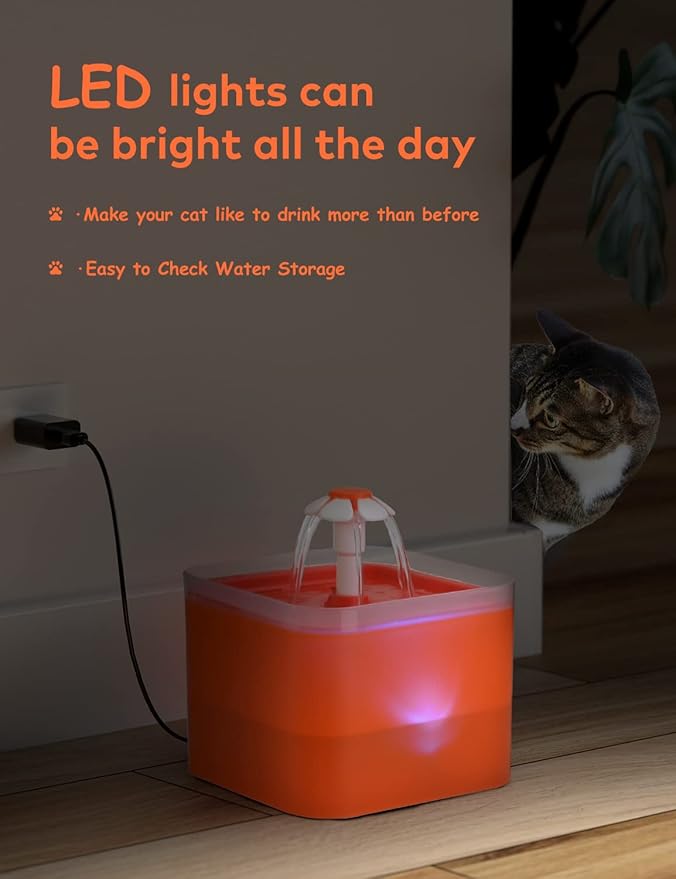 Pet Water Fountain(orange)