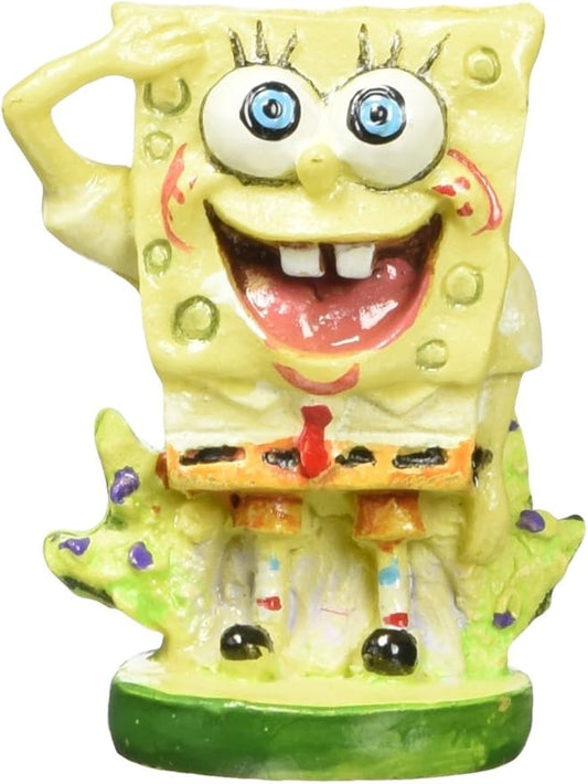 Penn-Plax Officially Licensed Spongebob Squarepants Aquarium Ornament – Spongebob (Mini/Small Size) – Great for Freshwater and Saltwater Tanks