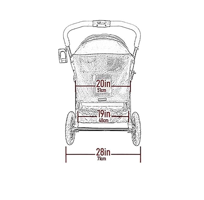 Pet Gear NO-Zip Double Pet Stroller, Zipperless Entry, for Single or Multiple Dogs/Cats, Plush Pad + Weather Cover Included, Large Gel-Filled Tires, 1 Model 3 Colors