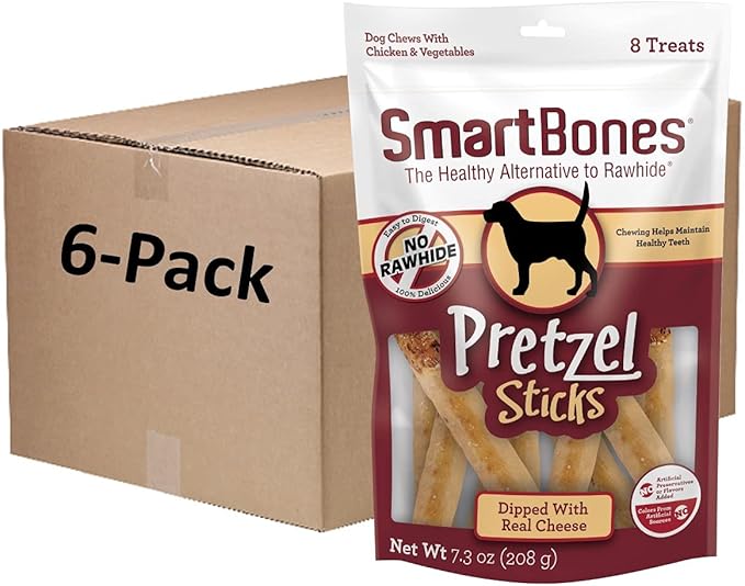 SmartBones No Artificial Colors or Preservatives Pretzel-Style Chews, Treat Your Dog to a Fun Shapped Rawhide-Free Chew