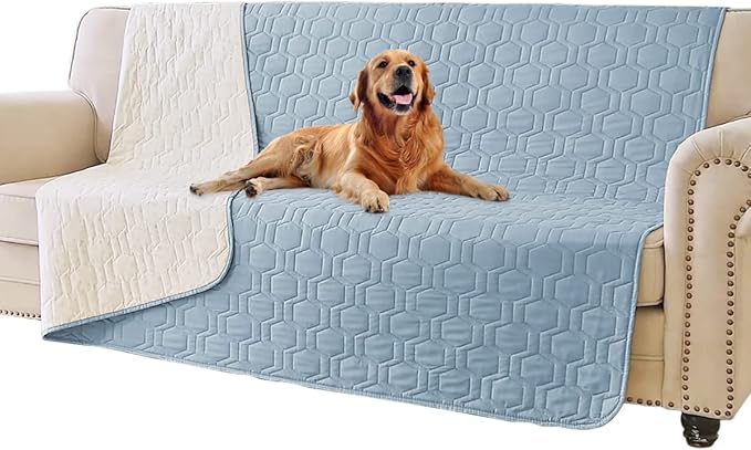 Waterproof & Anti-Slip Dog Bed Cover and Pet Blanket Sofa Pet Bed Mat ，car Incontinence Mattress Protectors Furniture Couch Cover for Most Cats Dogs, Pets<52x82-Stoneblue>