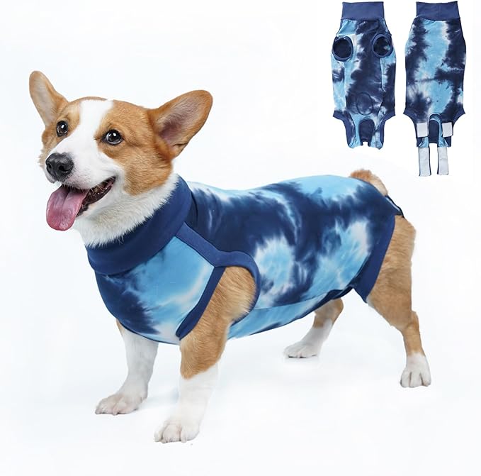 Lianzimau Dog Recovery Suit,Spay Suit for Female dog,E-Collar Cone Alternative After Surgery Anti-Licking,Neuter Suit for Male Dogs,Dog Surgical Suit for Abdominal Wounds Dog Onesie Body Suits