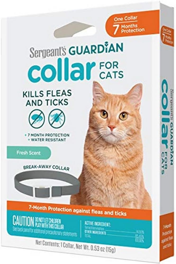 Sergeant's Guardian Flea & Tick Cat Collar, 1 Count