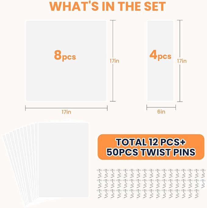 Cat Couch Protector（Thickened） 12Pack Anti Cat Scratch Furniture Protector,Vinyl Couch Protector for Cats,Fabric Sofa Couch Cat Scratch Protector,Cat Scratch Deterrent Tape