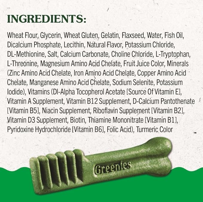 Greenies Puppy Regular Size Natural Dental Dog Treats, 12 oz. Pack (12 Treats)