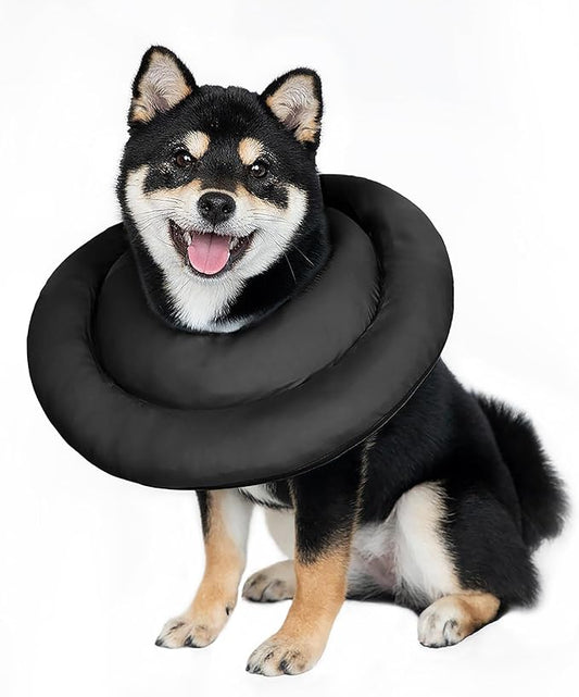 Dog Cones for Medium Dogs,Comfortable Adjustable Soft Dog Cone Alternative After Surgery,Elizabethan Donut Collar for Medium Dogs Recovery,Different Sizes for Cats,Large Dogs and Small Dog